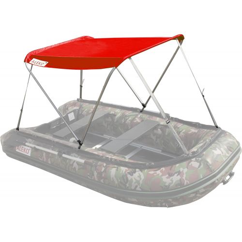  ALEKO Canopy Tent Sun Shelter Bimini Top Sunshade for Inflatable Boat Raft Dinghy Fishing Boats