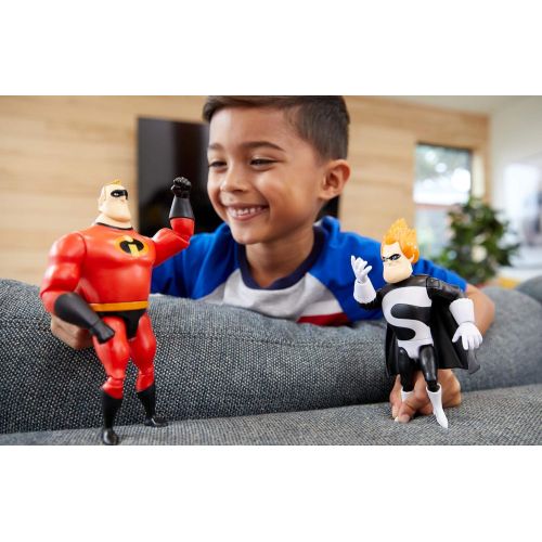 마텔 Mattel Disney Pixar The Incredibles Syndrome Action Figure, 7.25 in Tall, Highly Posable with Authentic Detail,vMovie Toy Gift for Collectors Kids Ages 3 Years Old & Up