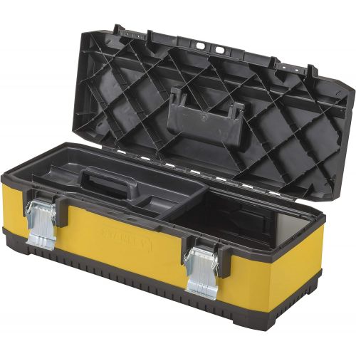 스텐리 Stanley 1-95-614 26-inch Metal/ Plastic Toolbox - Yellow