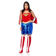 Rubie%27s Secret Wishes Deluxe Wonder Woman Costume, Blue/Red, Large