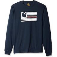 Carhartt Mens Lubbock Logo Flag Graphic Long Sleeve T Shirt