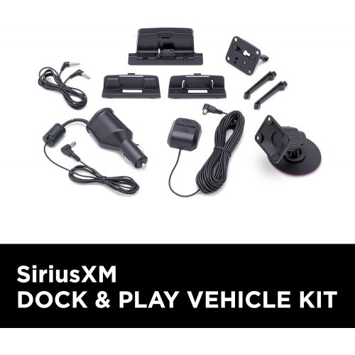 [아마존베스트]SiriusXM SXDV3 Satellite Radio Vehicle Mounting Kit with Dock and Charging Cable (Black)