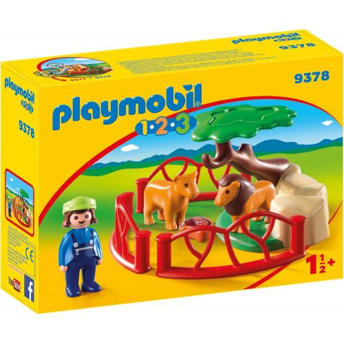 플레이모빌 PLAYMOBIL Lion Enclosure Toy