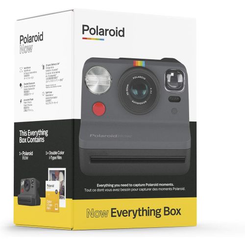 폴라로이드 Polaroid Originals Now I-Type Instant Camera and Film Bundle - Everything Box Black (6026)