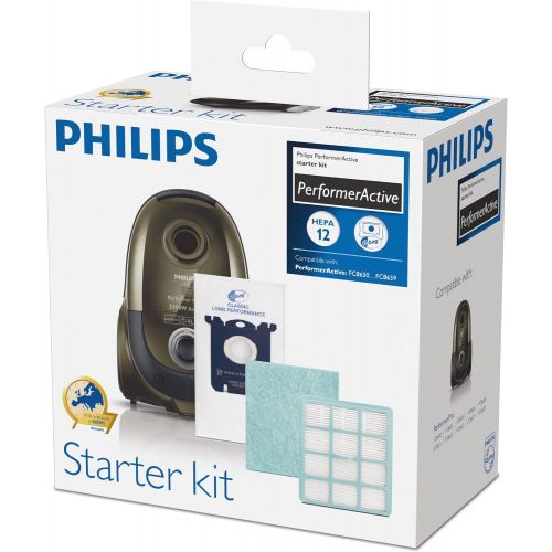 필립스 Philips FC8059/01 Performer Active Starter Kit HEPA Filter, Dustbags, Motor Filter, Anti Allergen