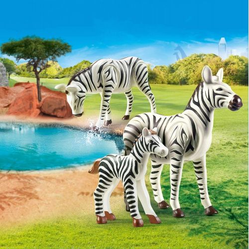 플레이모빌 PLAYMOBIL 70356 - 2 Zebras with Baby, from 4 Years
