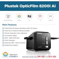 [아마존베스트]Plustek OpticFilm 8200i AI - 35mm Film & Slides Scanner. with IT 8 Calibration Target and SilverFast Ai Studio 8.8, 7200 dpi Resoultion & 64Bit HDRi, Support Mac and PC