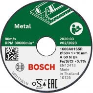 Bosch Home and Garden 1600A01S5Y 3 Cutting Discs (for Metal, Ø 50 mm, Accessories for Bosch Easy Cut&Grind)