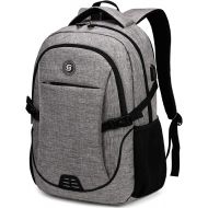 [아마존베스트]SHRRADOO Travel Laptop Backpack with usb Charging Port for Women & Men School College Students Backpack Fits 15.6 Inch Laptop