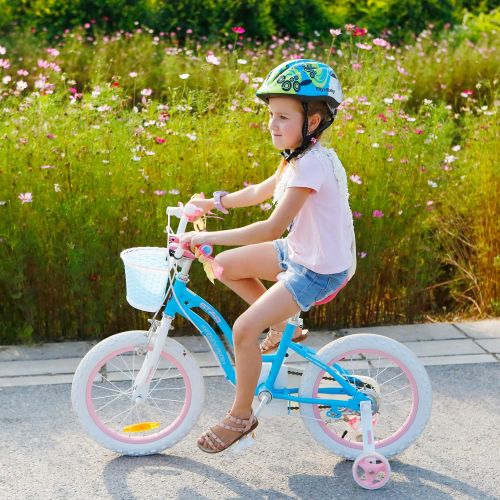  RoyalBaby Stargirl Kids Bike Girls 12 14 16 18 20 Inch Childrens Bicycle with Basket for Age 3-12 Years