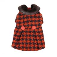 Puppia Authentic Paige Winter Coat, Small, Orange