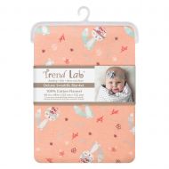 Trend Lab Fox and Flowers Jumbo Deluxe Flannel Swaddle Blanket