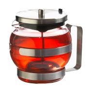 GROSCHE BUDAPEST glass and stainless steel teapot with infuser 1000 ml 32 fl. oz size
