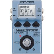 Zoom MS-70CDR MultiStomp Guitar Effects Pedal, Chorus, Delay, and Reverb Effects, Single Stompbox Size, 86 Built-in effects, Tuner