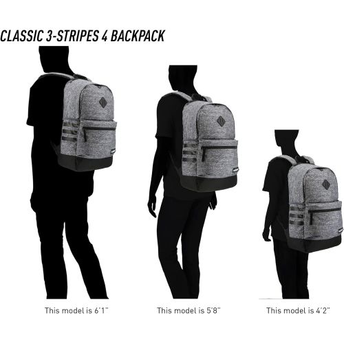 아디다스 adidas Classic 3S Backpack, Black/White Test, One Size