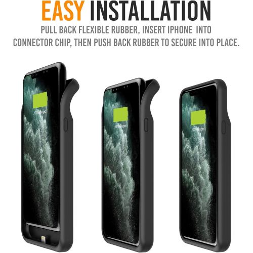  [아마존베스트]Alpatronix Battery Case for iPhone 12 Mini, 4000mAh Slim Portable Protective Extended Charger Cover with Wireless Charging Compatible with iPhone 12 Mini (5.4 inch) - BX12mini(Matte Black)