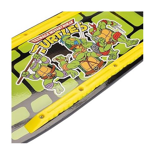  Teenage Mutant Ninja Turtles Kids Skateboard Shorty Cruiser Features Fun TMNT Vintage Graphics on Deck & Grip Tape! 60mm x 45mm Wheels, Carbon Steel ABEC 3 Speed Bearings