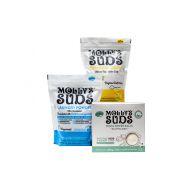 Mollys Suds Starter Pack - 70 load All Natural Laundry Powder, 1 Package of Wool Dryer Balls and 1 Oxygen Whitener.
