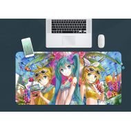 3D Hatsune Miku Summer 929 Japan Anime Game Non-Slip Office Desk Mouse Mat Game AJ WALLPAPER US Angelia (W120cmxH60cm(47x24))