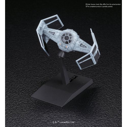 반다이 Bandai Vehicle Model 007 Star Wars Tie Advanced x1 & Tie Fighter Set Plastic Model