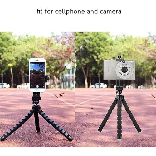 Ailun Tripod Phone Mount Holder Head Standard Screw Adapter Rotatable Digtal Camera Bracket,Compatible for Most Cellphones iPhone