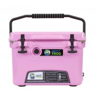 RTIC Frosted Frog Pink 20 Quart Ice Chest Heavy Duty High Performance Roto-Molded Commercial Grade Insulated Cooler