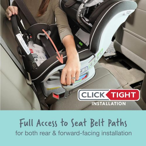  Britax Boulevard ClickTight Convertible Car Seat, Cool N Dry Charcoal - Cooling & Moisture Wicking Fabric