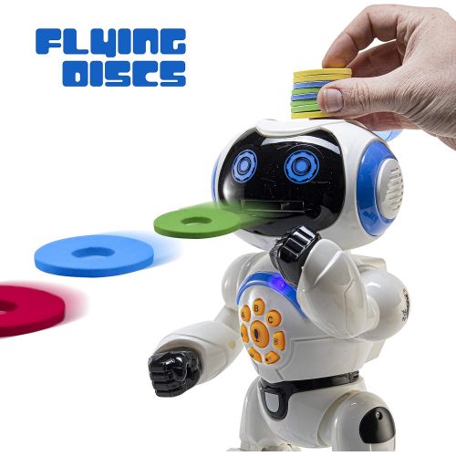  [아마존베스트]Top Race Remote Control Robot Toy Walking Talking Dancing Toy Robots for Kids, Sings, Reads Stories, Math Quiz, Shoots Discs, Voice Mimicking. Educational Toys for 3 4 5 6 7 8 9 Ye