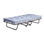 Linon 358ROMA-01-AS-U Folding Bed, Roma, Twin Blue And White