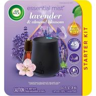 Air Wick Essential Mist Starter Kit, Diffuser + 1 Refill, Lavender and Almond Blossom, Air Freshener, Essential Oils