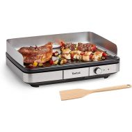 Tefal Maxi Plancha CB690D Electric Table Grill | Extra Large | Non-Stick Teppanyaki Plate | Easy to Clean | Can be Used Indoor and Outdoor Use | Includes Removable Wind Protection + Spatula | 2300 W,
