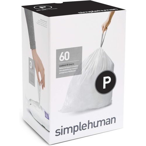 심플휴먼 Simplehuman Code P 60-Count 13-16-Gallon Custom Fit Liners