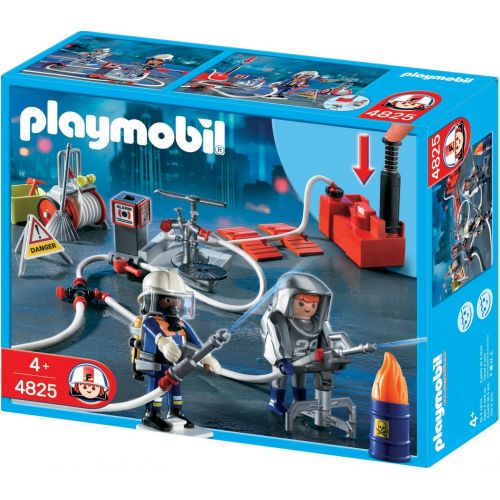 플레이모빌 Playmobil Firefighters with Water Pump