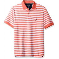 Nautica Mens Classic Short Sleeve Stripe Polo Shirt
