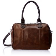 Piel Leather Vintage Satchel Handbag, Brown