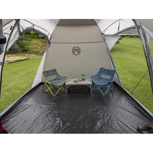 콜맨 Coleman Waterfall 5 Deluxe family tent, 5 Man Tent with Separate Living and Sleeping Area, Easy to Pitch, 5 Person tent, 100 Percent Waterproof HH 3000 mm, One Size