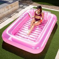 Sloosh XL Inflatable Tanning Pool Lounge Float, 85