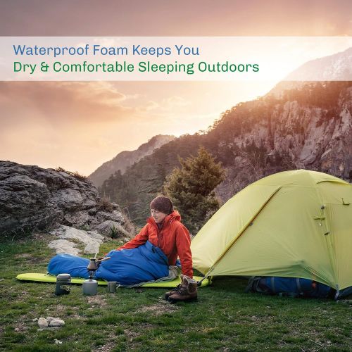  Wakeman Foam Sleep Pad- Extra Thick Camping Mat for Cots, Tents, Sleeping Bags & Sleepovers