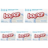 Bounce Fabric Softener WTQeb Dryer Sheets Free & Gentle, 240 Count (3 Pack)