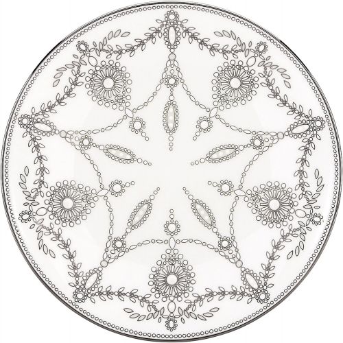 레녹스 Lenox Empire Pearl Accent Plate, 1.10 LB, White