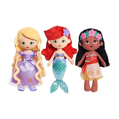  Just Play Disney Princess So Sweet Princess Rapunzel, 12.5 Inch Plushie with Blonde Hair, Tangled, Officially Licensed Kids Toys for Ages 3 Up