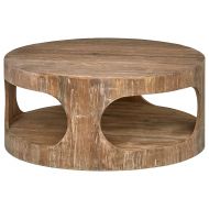 Stone & Beam Miramar Cutout Coffee Table, 39.4D, Natural