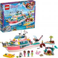 LEGO Friends Rescue Mission Boat 41381 Toy Boat Building Kit with Mini Dolls and Toy Sea Creatures, Rescue Playset includes Narwhal Figure, Treasure Box and more for Creative Play