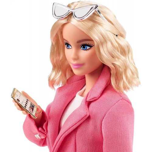 바비 Barbie Signature @BarbieStyle Fully Poseable Fashion Doll (12-in Blonde) with Dress, Top, Pants, 2 Jackets, 2 Pairs of Shoes & Accessories, Gift for Collector