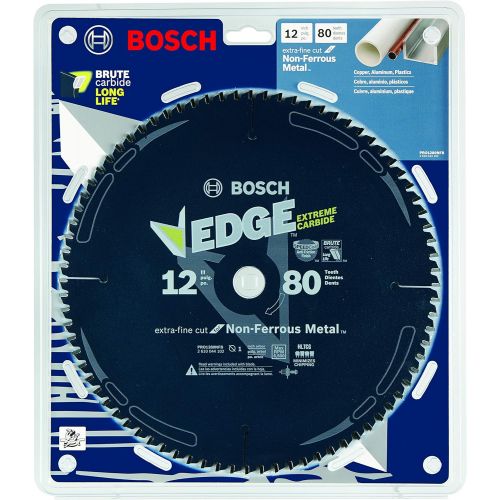  Bosch PRO1280NFB 12 In. 80 Tooth Edge Non-Ferrous Metal-Cutting Circular Saw Blade