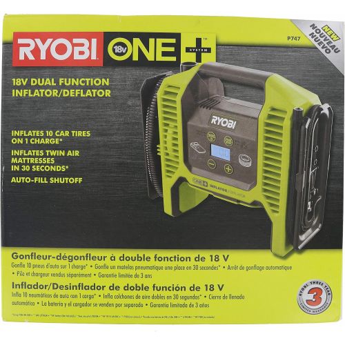  [아마존베스트]Ryobi 18-Volt ONE+ Dual Function Inflator/Deflator (Tool Only) P747 (Bulk Packaged, Non-Retail Packaging)