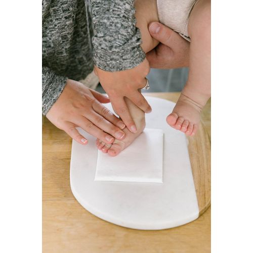  Pearhead Babyprints 2-Pack No-Bake Baby Hand and Footprint Ornament Kit, DIY Christmas Holiday Keepsake Gift Perfect for New Parents