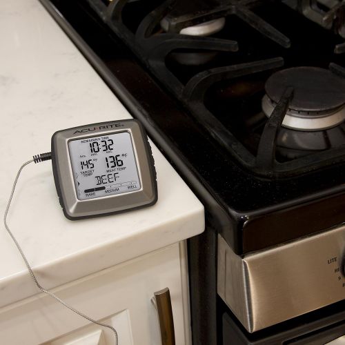  AcuRite 01184M Digital Meat Thermometer with Time Left to Cook: Kitchen & Dining