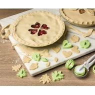 Fox Run Pie Top Cutters and Decorating Kit, 11-Piece Set, Green