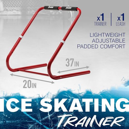  Franklin Sports Ice Skating Steel Trainer for Kids - Lightweight and Adjustable - Towing Leash Included